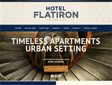 Tablet Screenshot of hotelflatiron.com